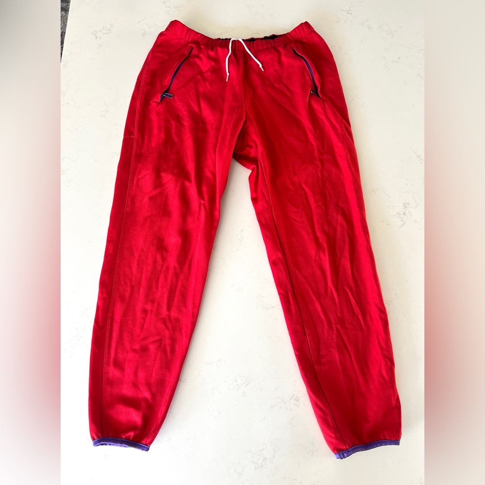 Vintage 80s Chouinard Rock Climbing Pants - Pre Patagonia - Red - Men's Size XL